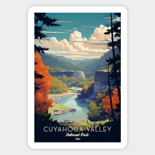 Cuyahoga Valley National Park Travel Poster Sticker